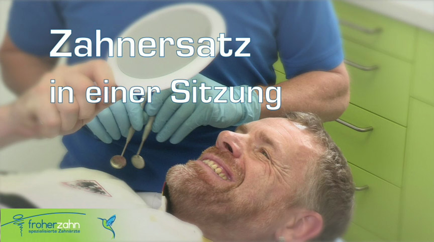 Foto Zahnersatz in einer Sitzung